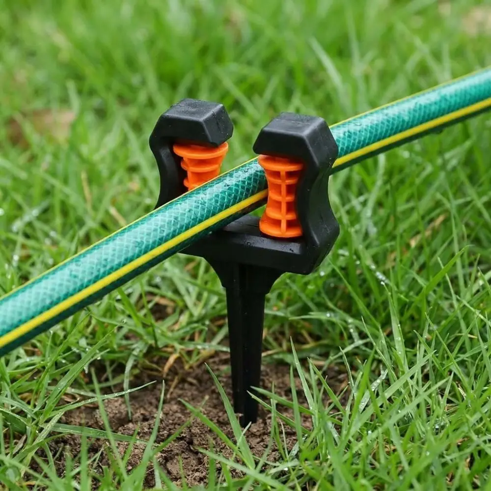 2Pcs Anti-Kink Garden Hose Guide Stake Roller Wheel Ground Spike Water Pipe Guide Wear Resistant Heavy Duty Hose Guide Spike