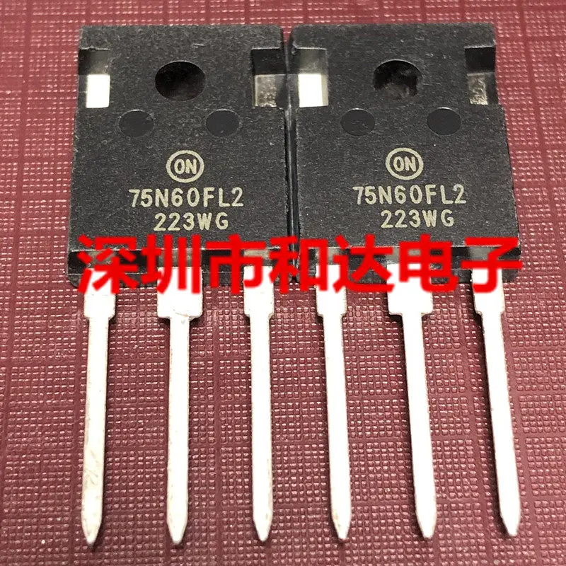 5PCS-10PCS 75N60FL2 NGTB75N60L2WG  TO-247 600V 75A  Stock