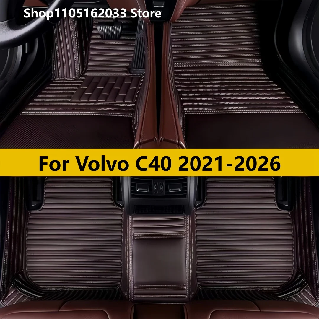 

Автомобильные коврики для Volvo C40 2021 2022 2023 2024 2025 2026 Коврики для автомобилей Водонепроницаемый полный комплект ковриков Аксессуары