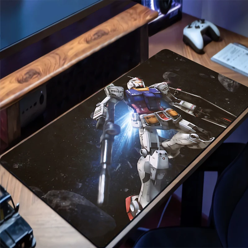 لوحة الماوس الميكانيكية المحارب RX-78-2 Gundam HD حصيرة مكتبية المطاط لوحة المفاتيح لوحة ممتدة عدم الانزلاق مكتب ماوس حصيرة الألعاب ماوس الوسادة