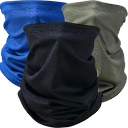 Solid Color Sport Bandana Men Women Magic Scarf Mesh Half Face Mask Neck Gaiter Tube Fishing Ski Hiking Balaclava Headwear