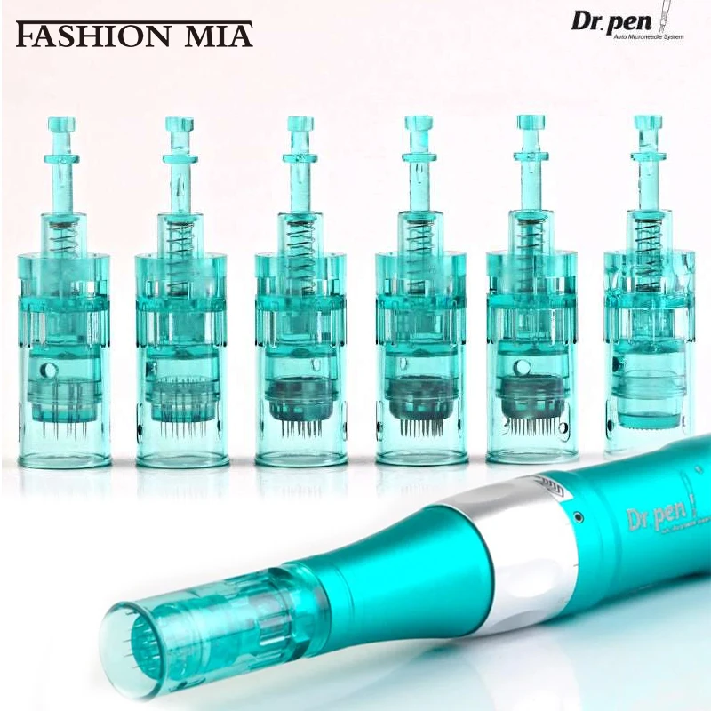 Cartuchos de agulhas Dr Pen A6S, Cartuchos de baioneta, MTS Micro Skin Needling, Compatível com Dr Pen A6S, 11 16 36 42 Nano Needle, 17pcs