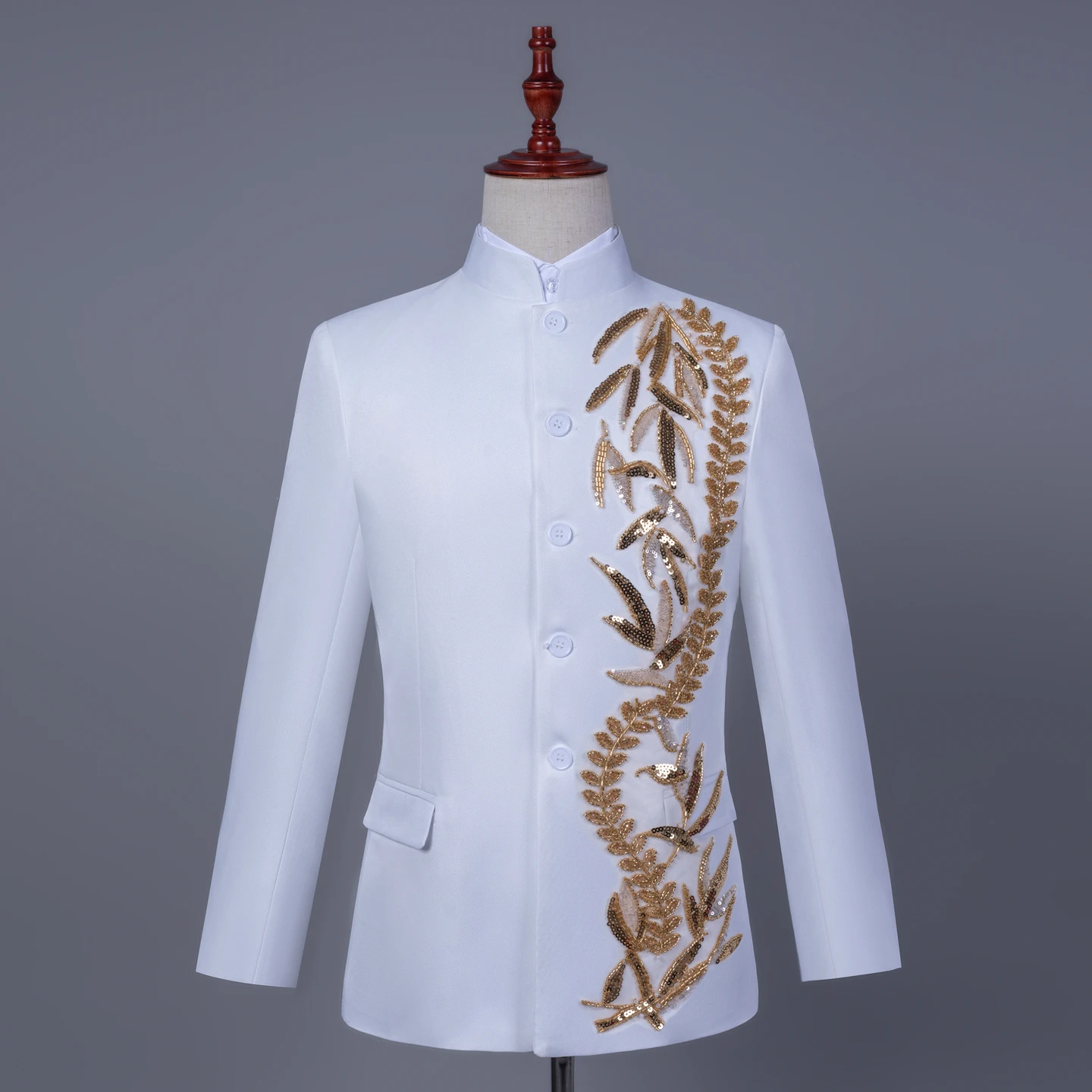 new-chinese-style-golden-dragon-wind-men's-large-chorus-performance-costume-tuxedo-host-poem-recitation-performance