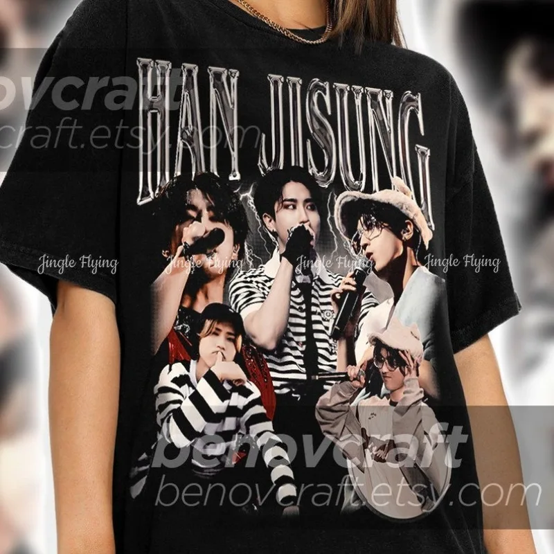 Han Jisung Retro 90s Bootleg Shirt Kpop T-Shirt And Gift For Her Or Him