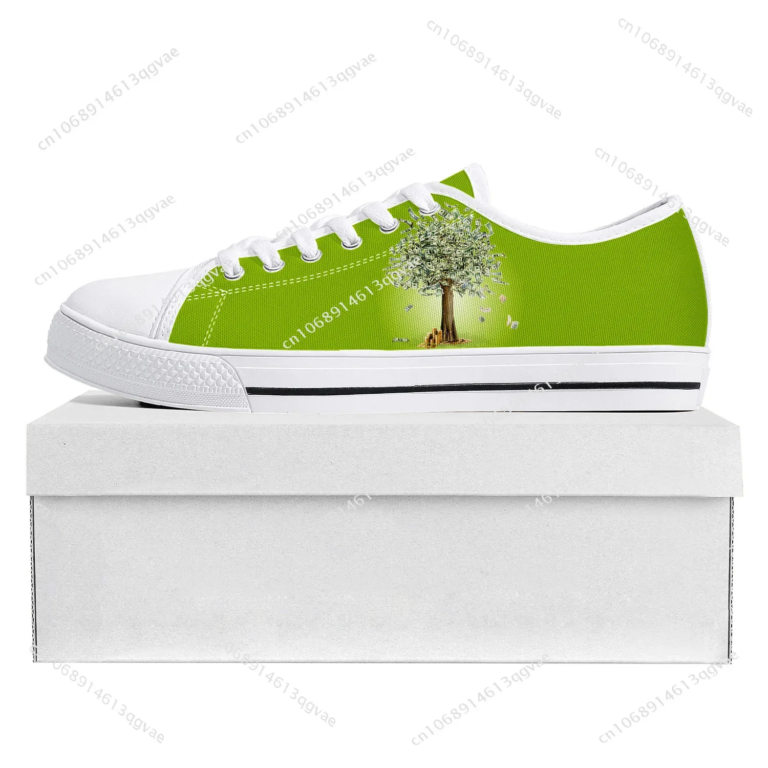 Dollar Green Tree Low Top High Quality Sneakers Mens Womens Teenager Canvas Sneaker  Prode Casual Couple Shoes Custom Shoe White