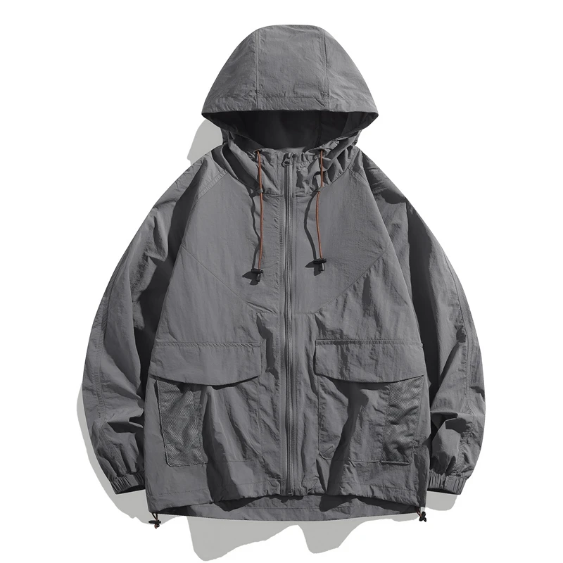 Men's UPF50+ Hiking Jackets Women Camping Windproof Windbreaker Summer Cycling Running Fishing Sun-Protective Jackets Unisex