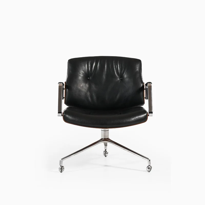 

Office chair simple retro style home lift study ergonomics business American computer