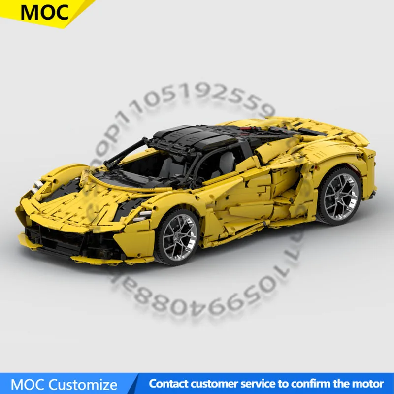 

3715 PCS Speed King Evija 1:8 RC MOC Customize Modular Building Block Kids Model Educational Simple DIY Festival Toy Gift