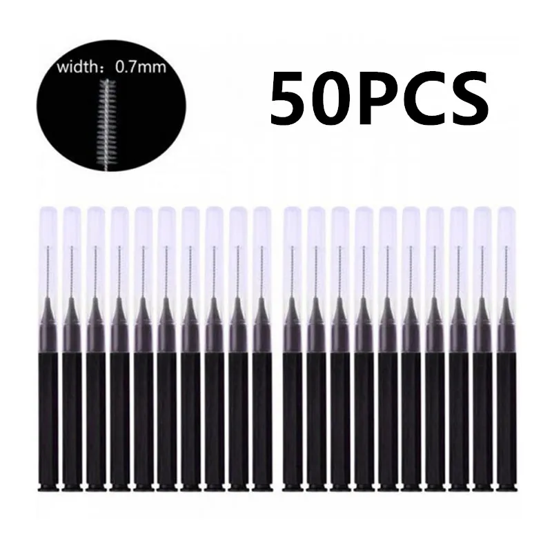 50/100PCS Disposable Eyebrow Brush Bendable Micro Eyelash Brush Applicators Brow Perm Brush Brow Lifting Brushes Makeup Tool