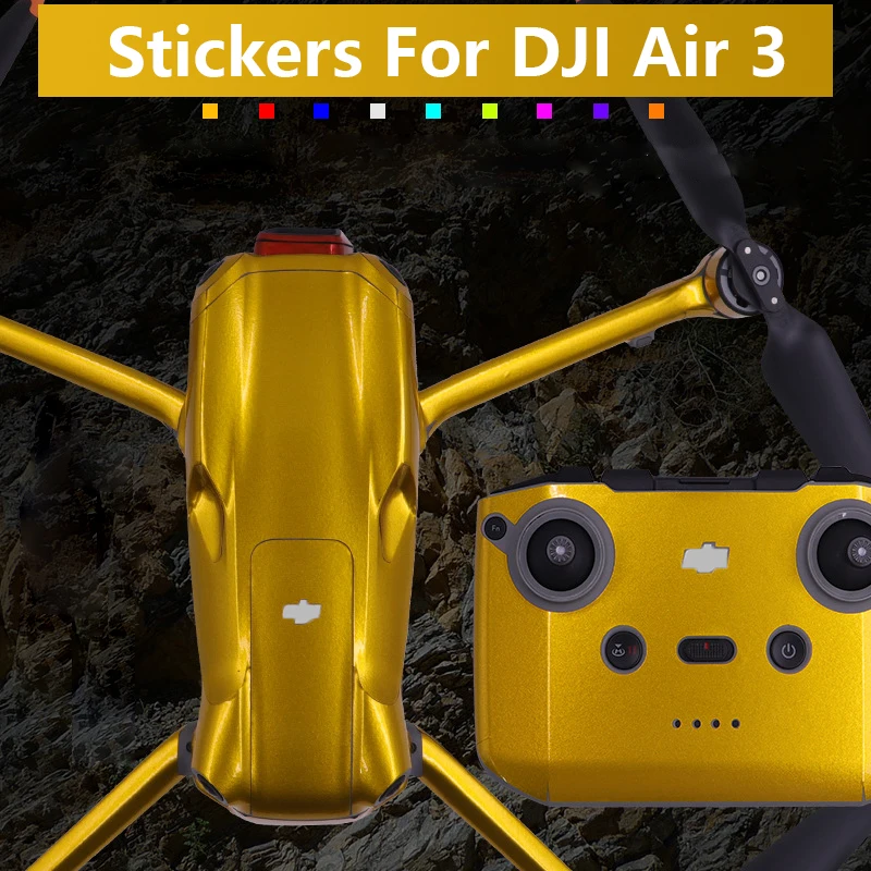 for DJI Air 3 Decals Drone Skin RC 2/N2 Remote Control Colorful Stickers Full Cover Anti Scratch Protective Film Air3 Accessory