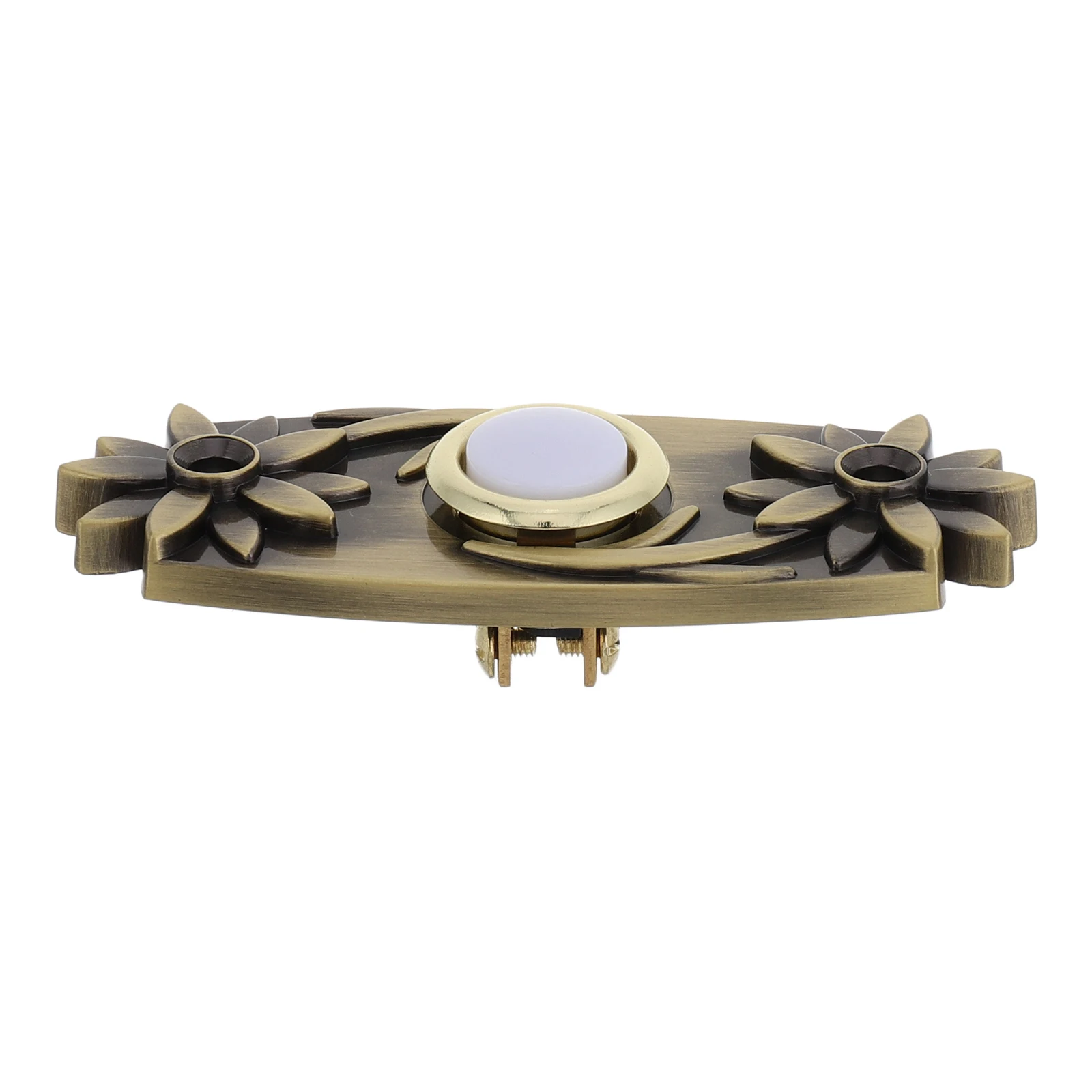 

Retro Doorbell Plated Wired Button LED Light Home Vintage Design Easy Installation Universal Compatibility Wall