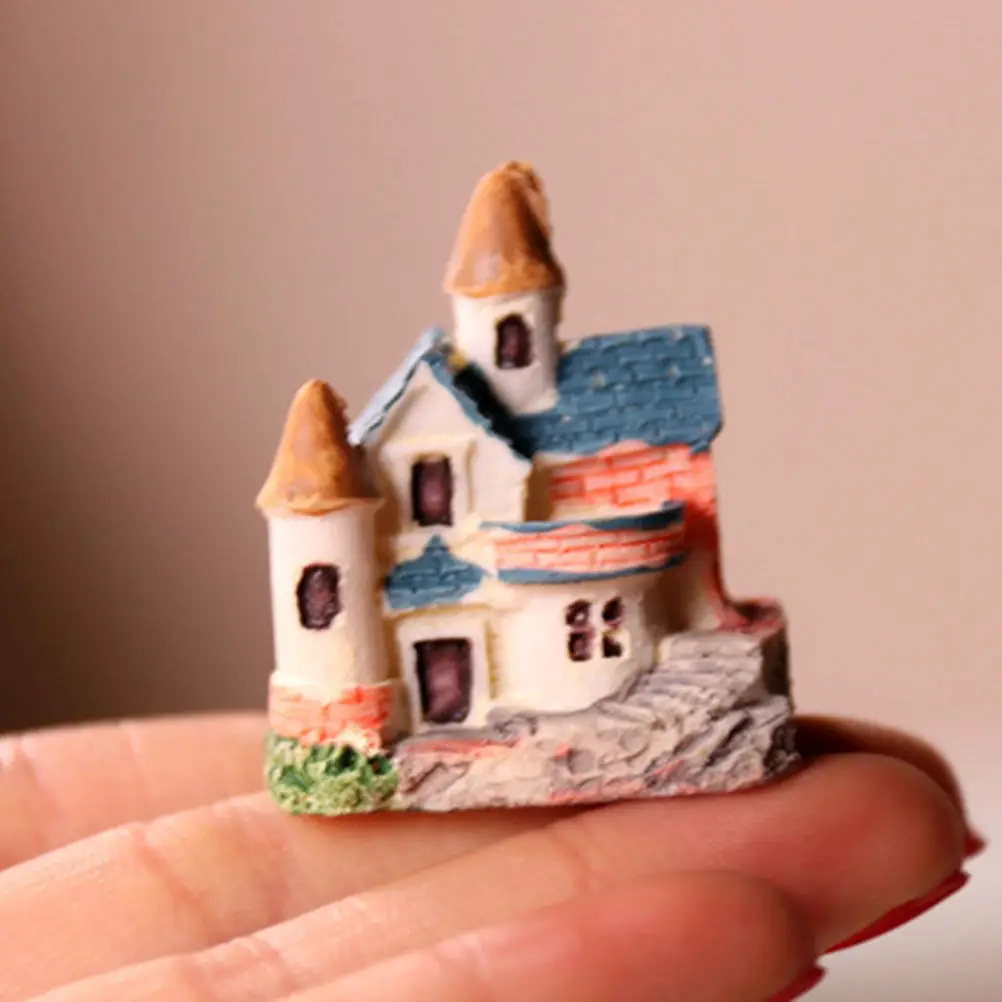 Creative Resin Mini Micro Landscape Decoration Simulated Plant Ornaments Miniature Landscape Craft Supplies Random Color