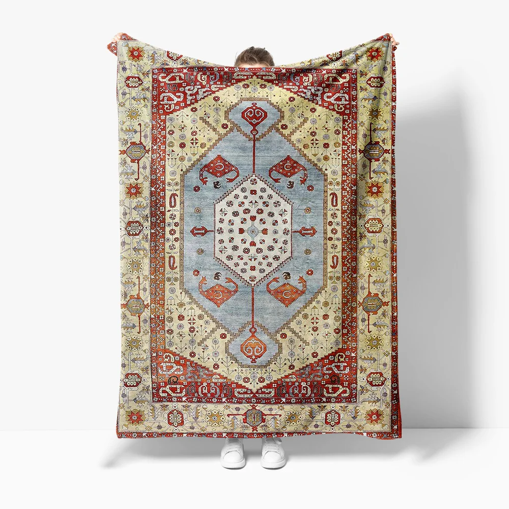 

Vintage Turkish Kilim Rug Traditional Persian Carpet Handmade Wool Area Rug Bohemian Home Decor Gift