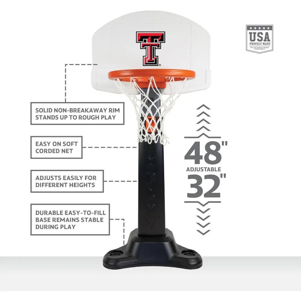 conjunto de basquete ajustável para iniciantes com playabilidade a longo prazo e fácil ajuste de altura