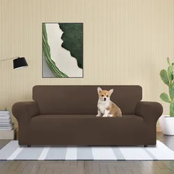 Stretch Couch Covers Cushion Silk Sofa Spandex Non-Slip Soft Spandex Sofa Cover Slipcovers Extensible 1/2/3/4 Seater Sofa Covers