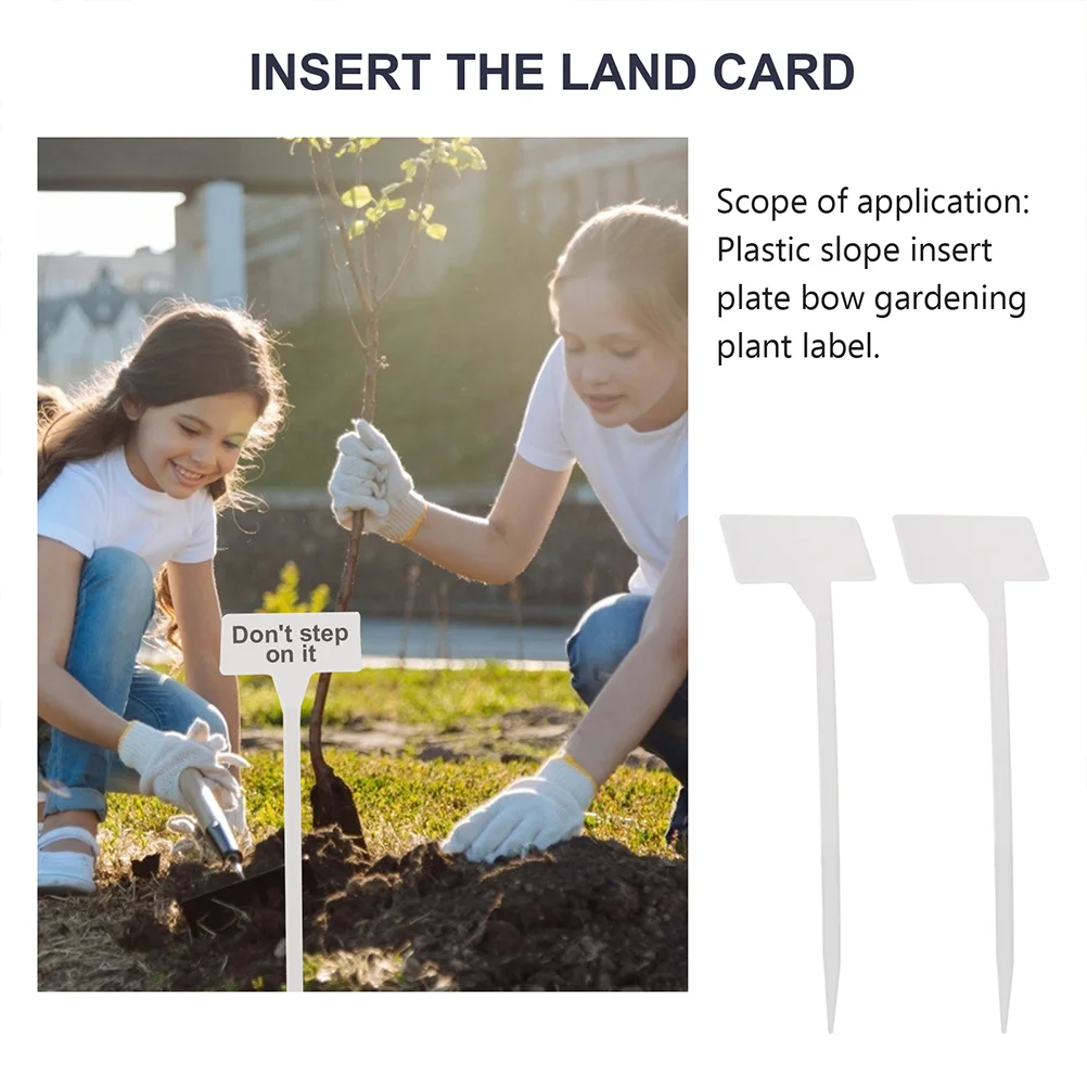 25 Pcs Gardening Label Plastic Plant Tag Marker Succulent Planters Flowers Accessory Sign