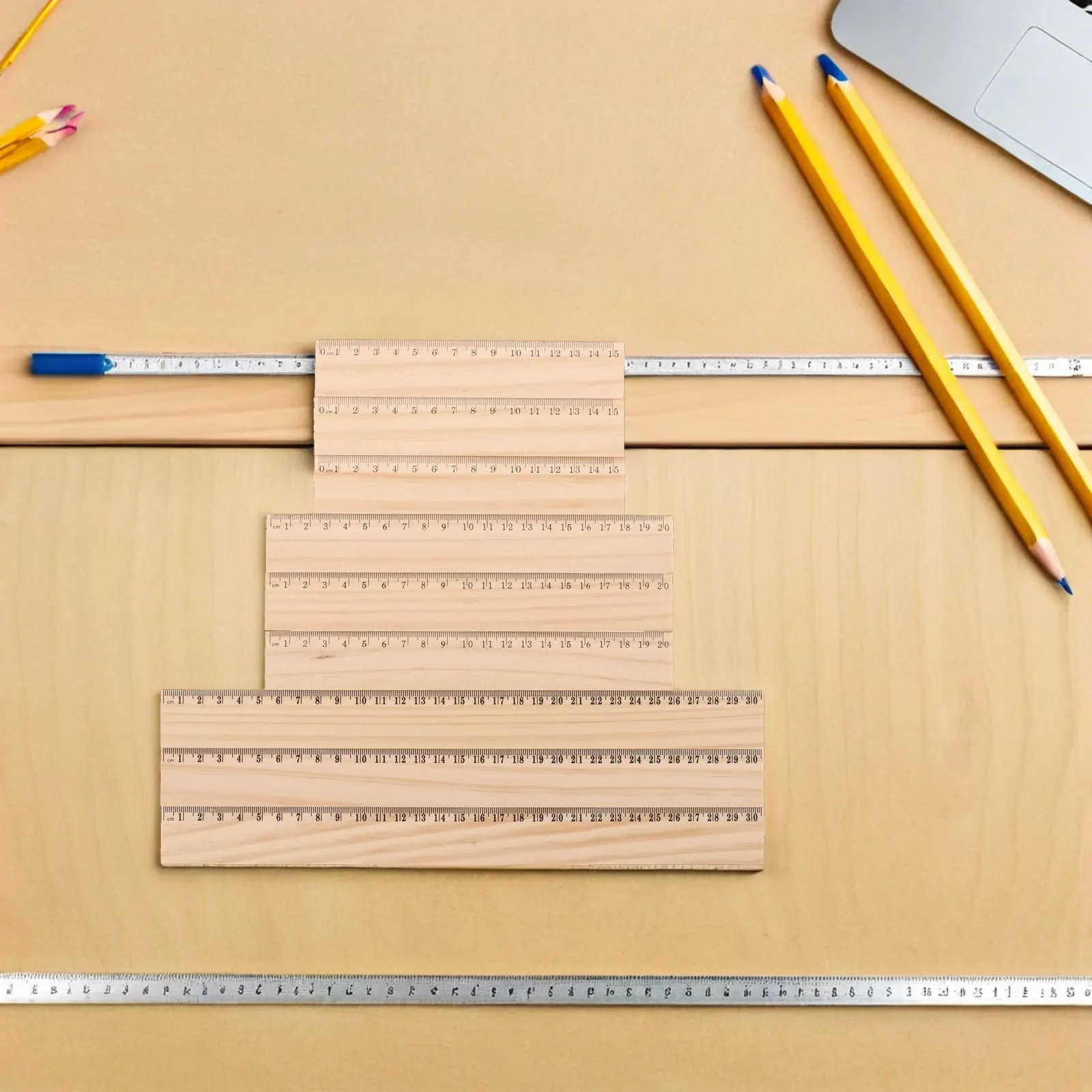 24pcs-wooden-ruler-set-15cm-20cm-30cm-precision-scale-straight-rulers-for-school-office-drawing-measuring-wooden-ruler-set