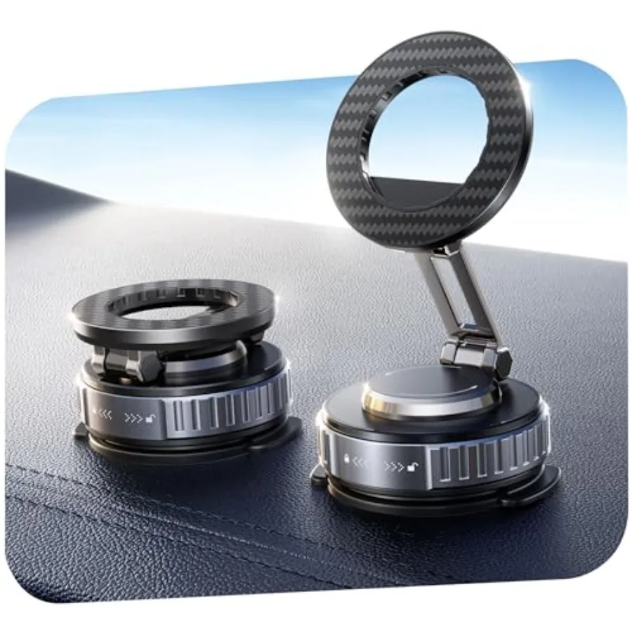 

2026 Upgraded Car Phone Holder for Magsafe [108LBS Strongest Suction] 360° Adjustable Vacuum Magnetic Phone Holders, Cell Phone