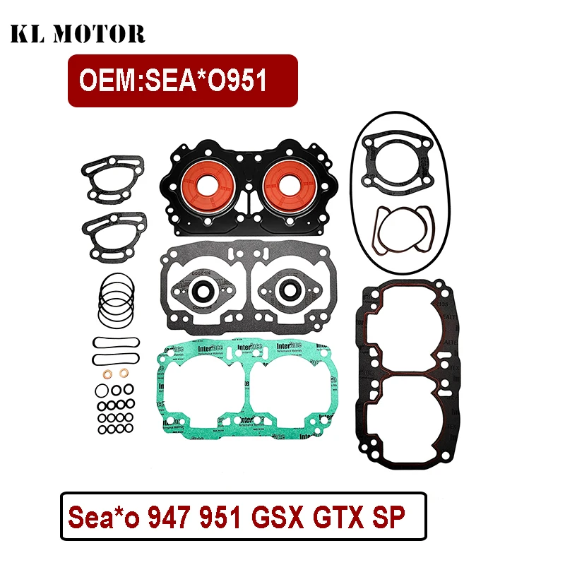 Sea 947 951 GSX GTX SP Full Complete Engine Gasket Oil Seal O-Ring Kit 98-99