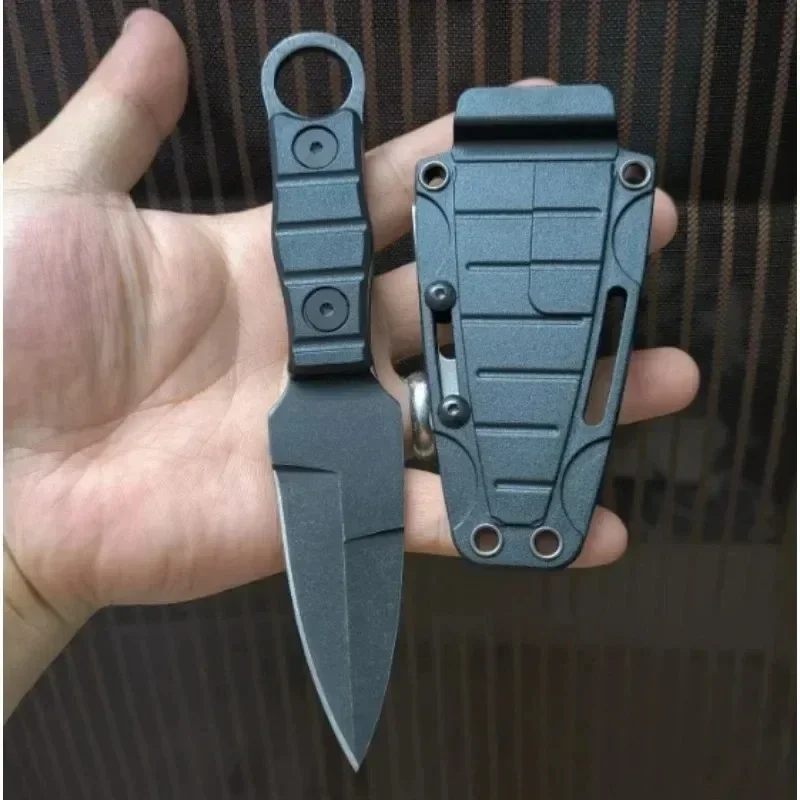 Professionelles Outdoor-Überlebensmesser, feststehende Klinge mit Scheide – aus hochhartem D2-Stahl, geeignet für Camping und Jagd – Detail 12