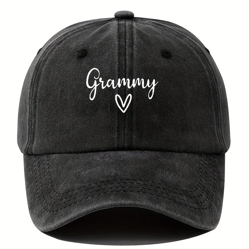 

"Grammy" Baseball Cap | Vintage Letter Print Adjustable for Men's Outdoor Travel & Fishing