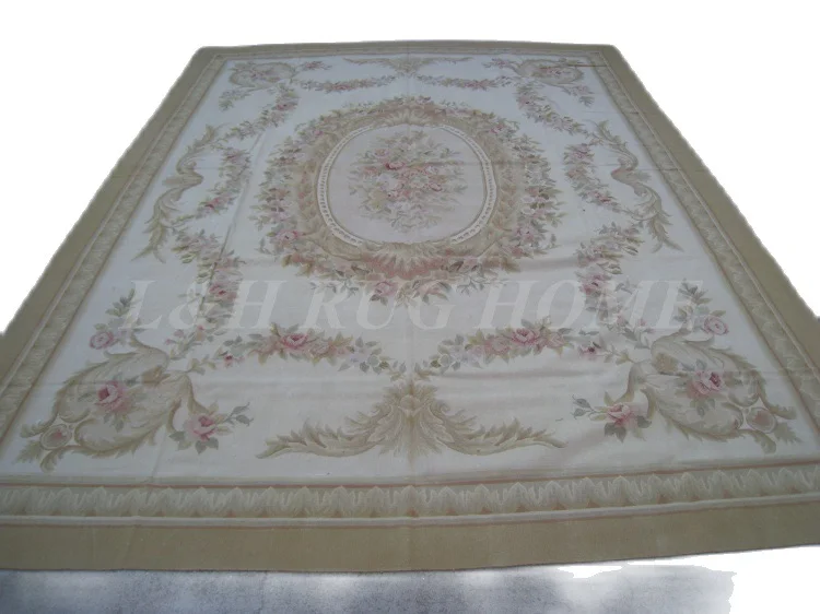 

Free shipping 9'x12' French Aubusson woolen rug, French Aubusson Carpet for Home Decoration, 2015 New Design