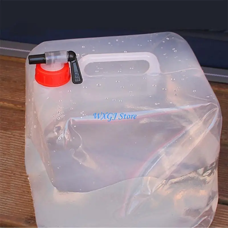 37JE Portable Camping Water Bag Foldable Large Water Container Outdoor 10L/20L Water Collapsible Water Storage Bucket
