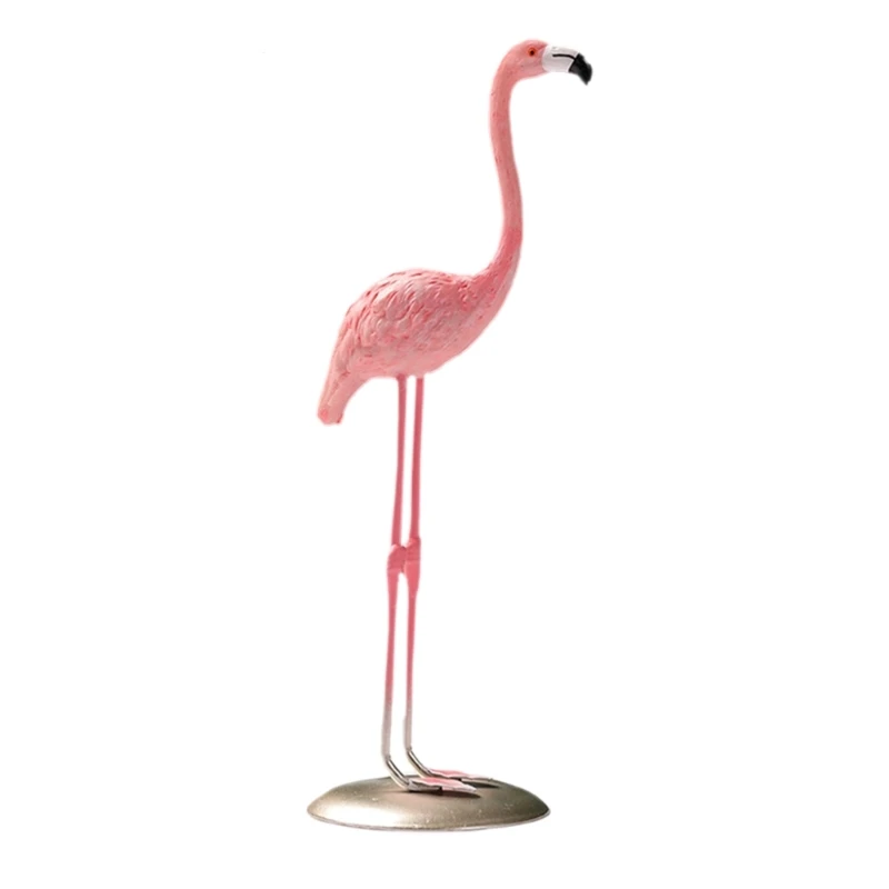 Flamingos Decoration Animal Sculpture, Resins Tabletop Figure for a Touch Charm Dropship