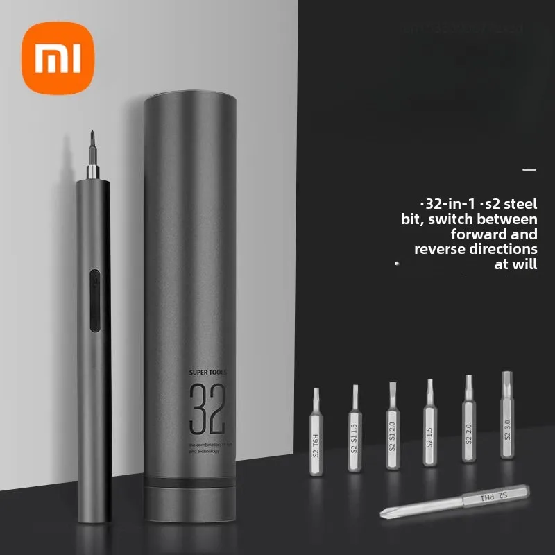 Xiaomi Electric Screwdriver Set Rechargeable Lithium Battery Screwdriver Kits with LED Light Repair Electric Kit Repair Tool Set