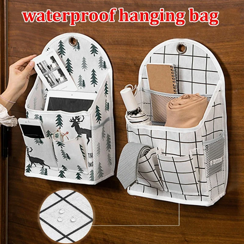 

Fabric Storage Hanging Bag Cute Wall Hanging Bag Door Wall Shelf Small Cloth Bag Sundries Storage Bag Toy Storage Bag