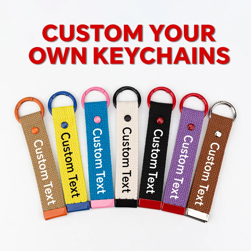 

Personalized Embroidered Name Keychain, Fashionable Hand-Washable Bag Charm, with Customizable Design, for Backpacks, Birthday