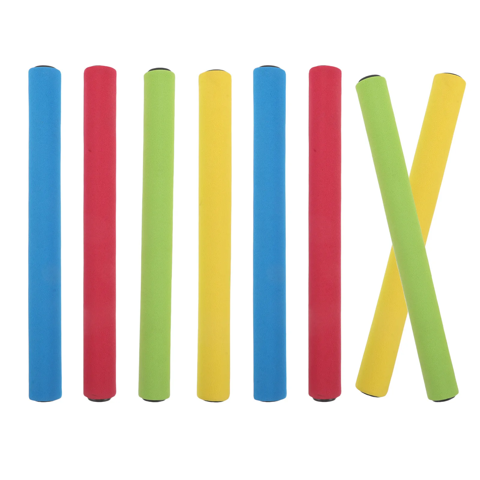 8Pcs Relay Multi-Color Sponge Stick for School Team Training Track Running Field Race Competition Sprint Match