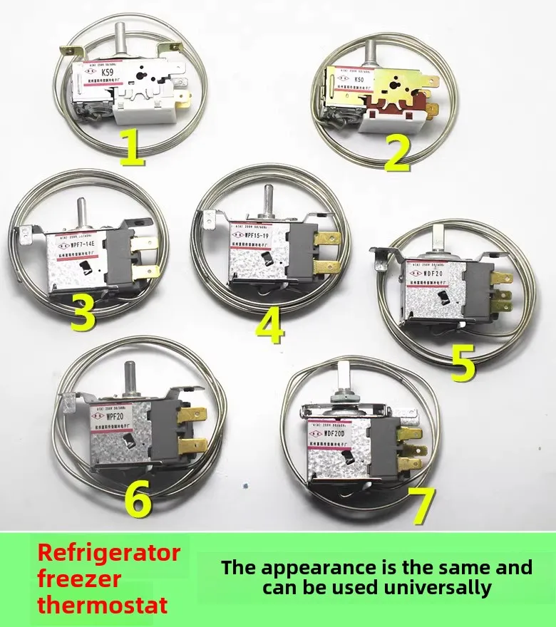 Universal refrigerator freezer thermostat switch mechanical thermostat WDF20 WPF20 k59 k50