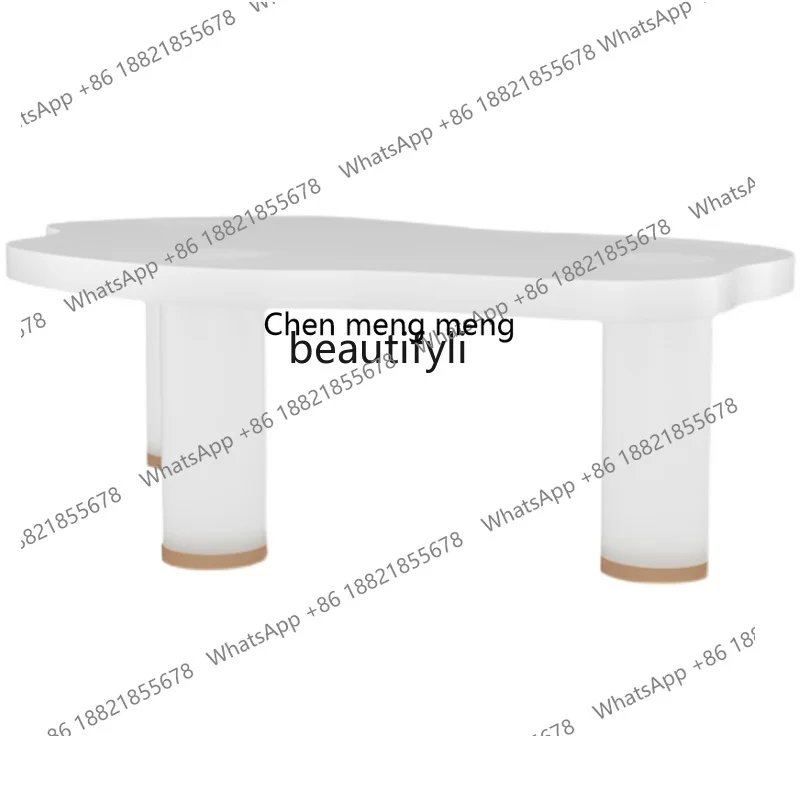 

X Nordic Frosted Acrylic Shaped Coffee Table Simple Designer Tea Table Model Room White Retro Living Room Coffee Table