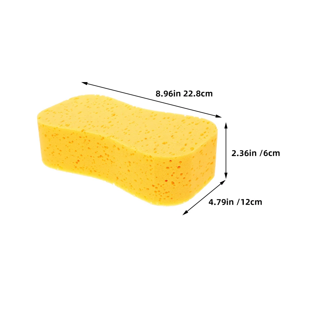 4pcs Car Wash Sponge High-Density Soft Scratch-Free Water Absorption Cleaning Tool For Vehicle Boat Marine Use