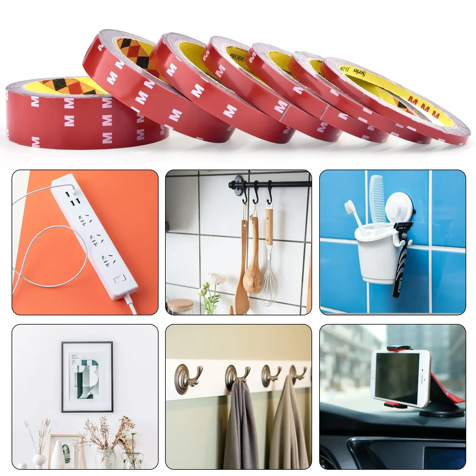 3 متر فائقة القوة لاصق على الوجهين 6-30 مللي متر سمك الاكريليك رغوة لاصق ملصق للسيارة المنزل ارتفاع درجة الحرارة #4