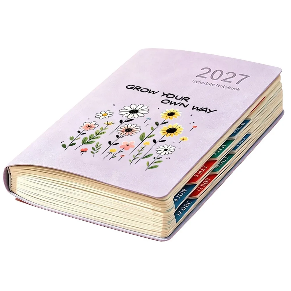 Thick Paper 2027 Daily Planner Notebook 320 Pages Memo Journal A5 Planner Notebook Work Organizer Daily Schedule Notebook Travel