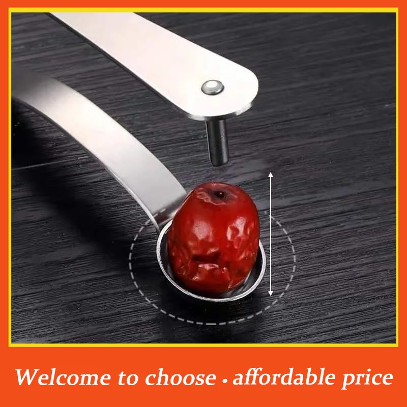 **1pc Stainless Steel Jujube Corer With Easy One Press Operation And Fast Core Removal Perfect For Home Kitchen Baking 1PC'