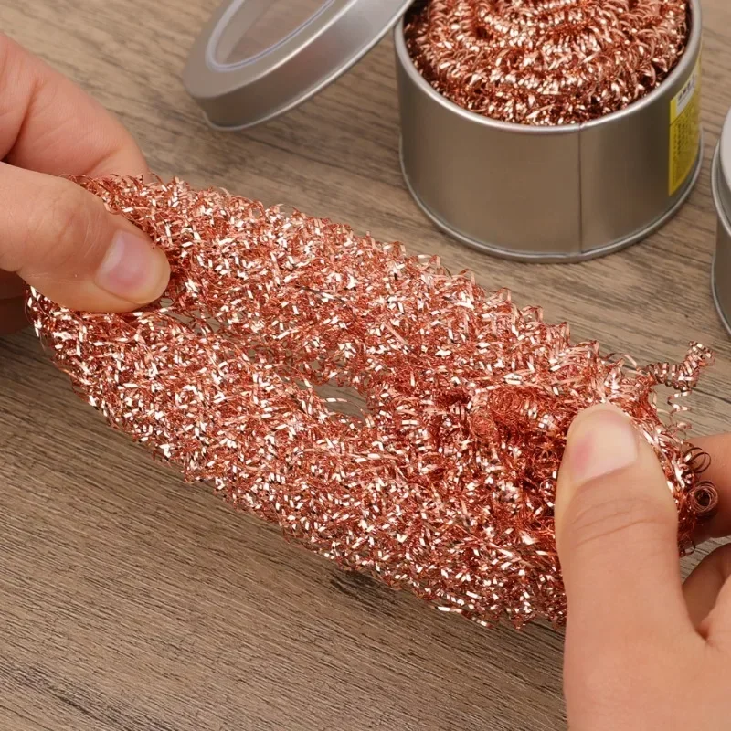 1-10Pcs Brass Solder Tip Cleaner Sponges Balls Copper Wire Scrubbers for Soldering Iron Tips Easy Oxide Removal No Water Needed view 5