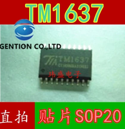 

10 шт. TM1637 SOP20 светодиодный чип драйвера цифровой трубки в наличии 100% новый и оригинальный