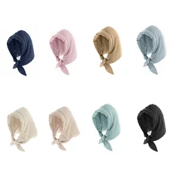 New Solid Winter Women Down Feather Hat With Scarf Thicken Fashionable Simple Comfortable Warm Windproof Cap Neck Warm Scarf