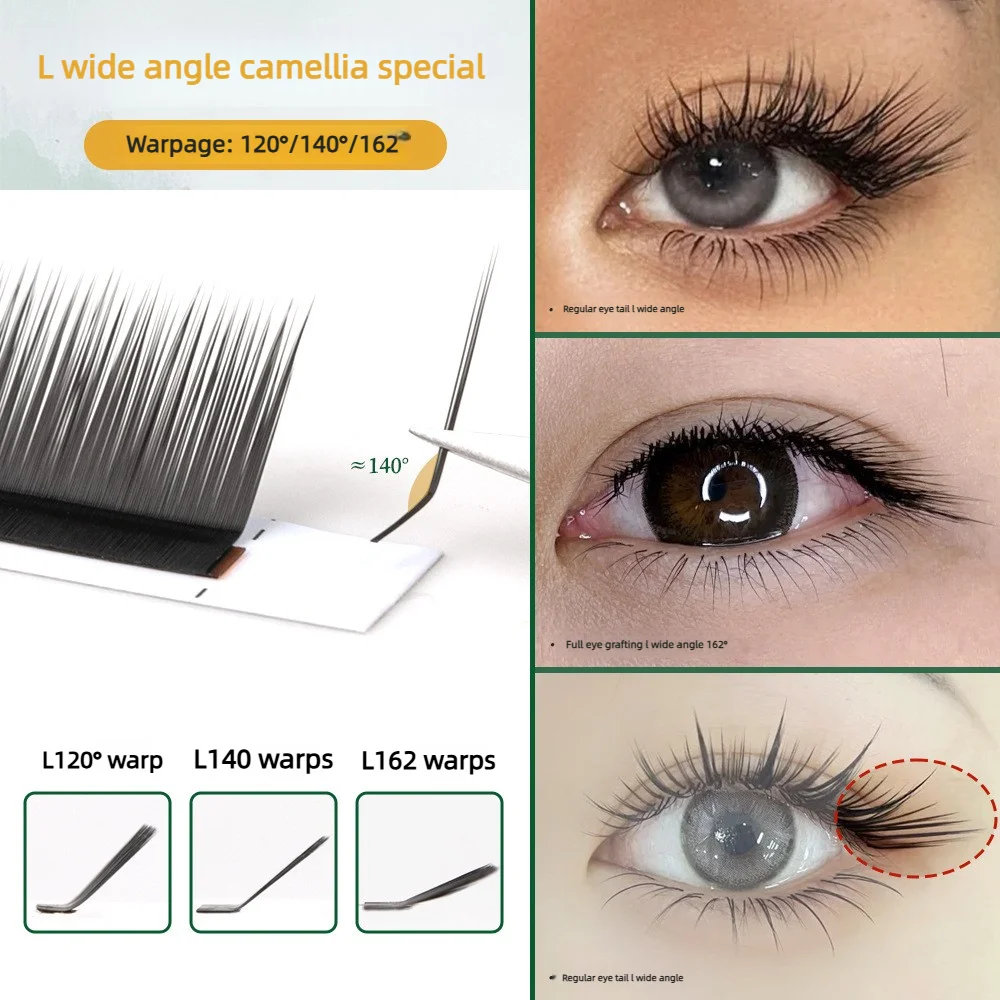 L-shaped Wide-angle 140 ° Comic Camellia 120 ° Unbreakable Fox Series Snake Series Cat Series 162 ° Eyelash For Beauty Salon