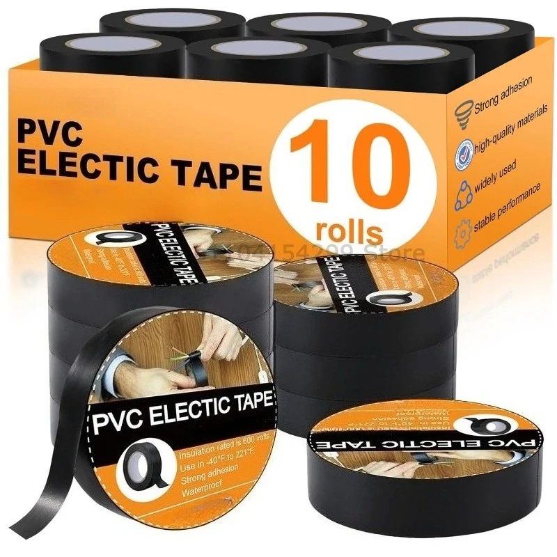 High-temperature Insulation Tape Resistant Black Flame Retardant Electrical Tape Insulating Adhesive for Industrial Household