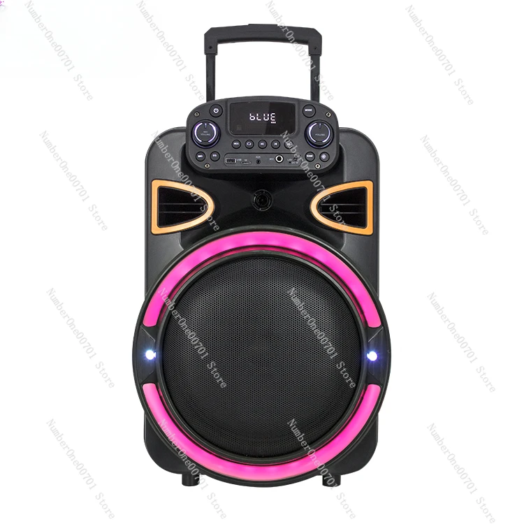 PA audio dj laser light  acoustic rechargeable 15 inch party trolley speaker