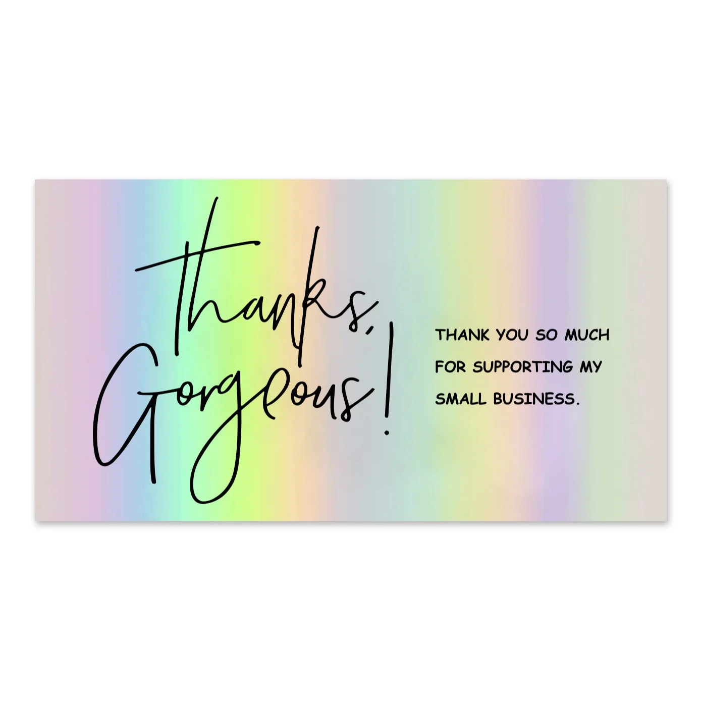 20/50/100pcs Laser Thank You Card Flower Cake Business Gift Packaging Decor Card Postcard Greeting Card Festival Party Supplies