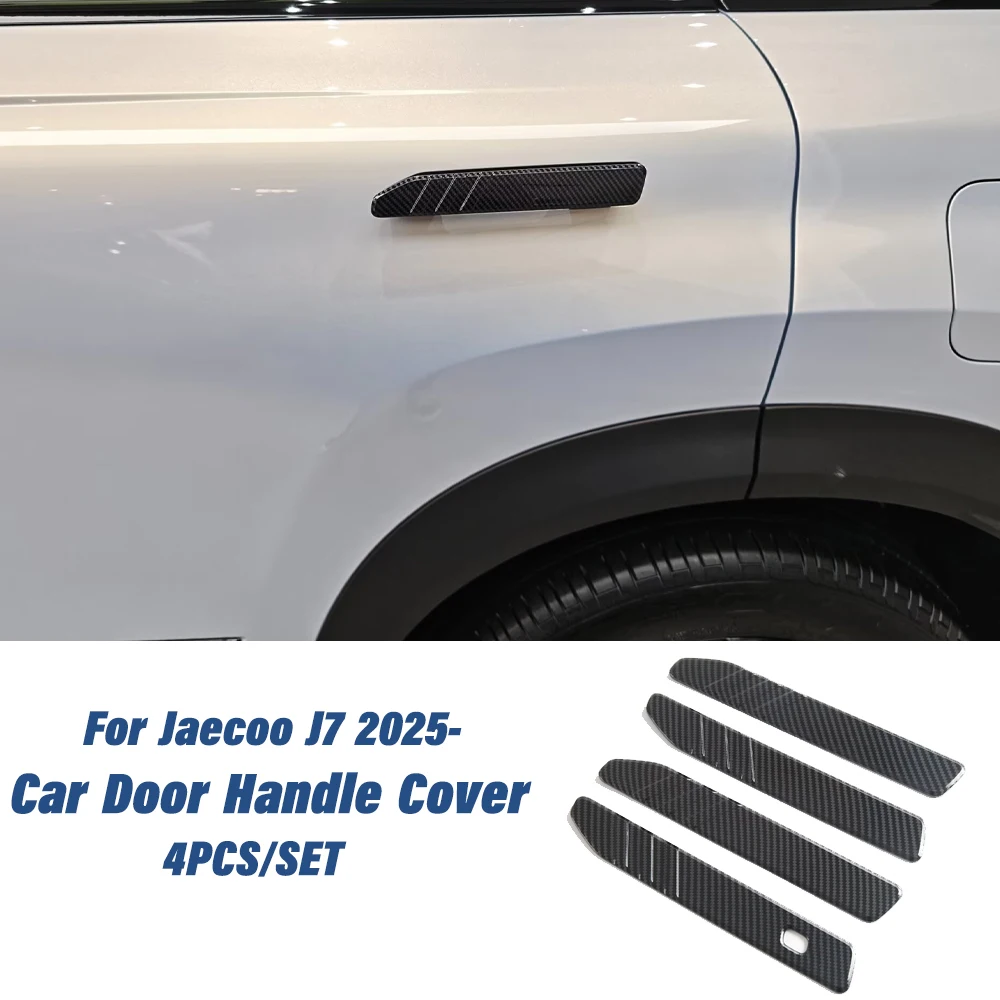 

For Jaecoo J7 2025 Car Door Handle Covers 4PCS Exterior Protective Trim ABS Auto Accessories Styling Stickers