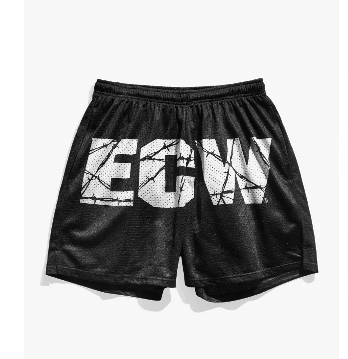 

2026 Men's Green Tribal Print Mesh Shorts Y2K Ultra Fast Drying Suitable for Daily and Training Wear Fashionable and Versatile