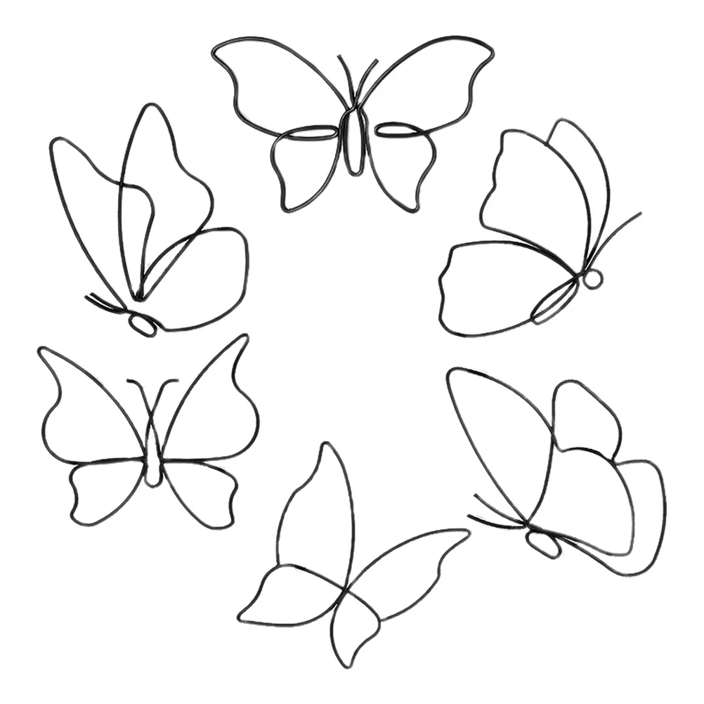 

6Pcs Metal Butterfly Wall Art Iron Hanging Decor for Outdoor Indoor Space Vivid Realistic Detail Craftsmanship