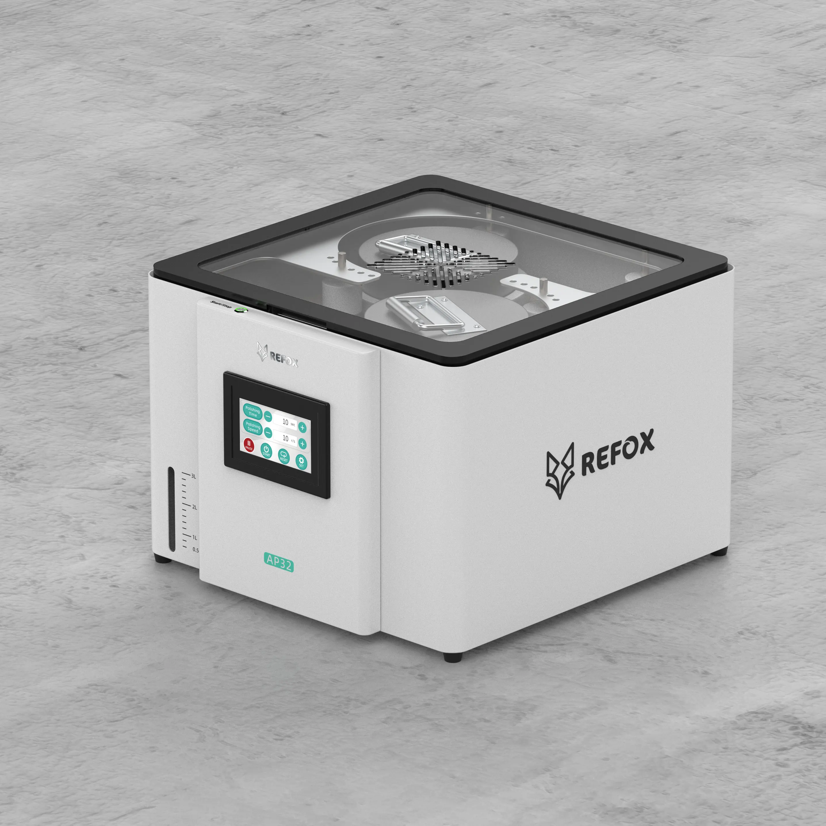 REFOX AP32 Mini lucidatrice Orologio del telefono Schermo in vetro Dispositivo per la rimozione dei graffi Mulino ad acqua Smerigliatrice Lucidatura Ristrutturazione Riparazione