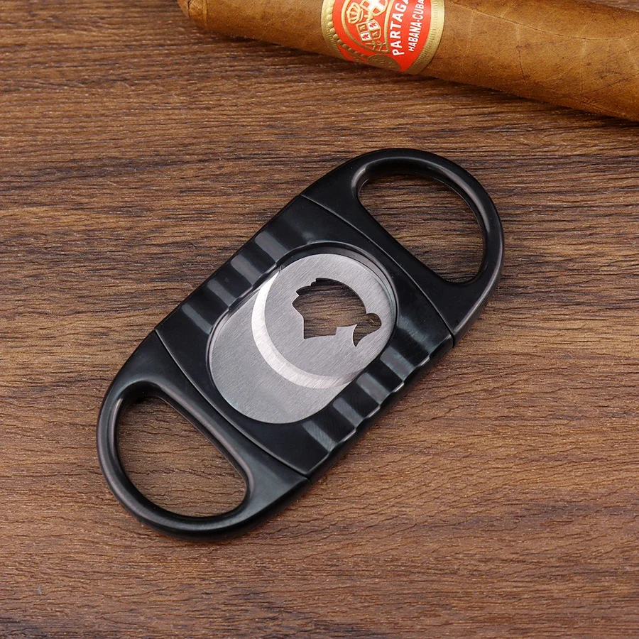 Classic Cigar Cutter Metal Stainless Steel Sharp Blade Guillotine Cigar Accessories Gifts For Man Cool Gadgets